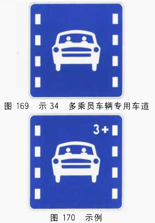 道路交通标志—专用道路和车道标志